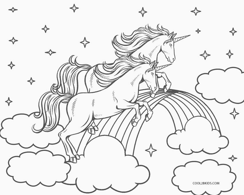 Kids Coloring Page Unicorn
 Free Printable Unicorn Coloring Pages For Kids