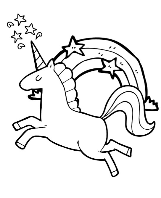 Kids Coloring Page Unicorn
 Free Unicorn Coloring Book Pages So cute