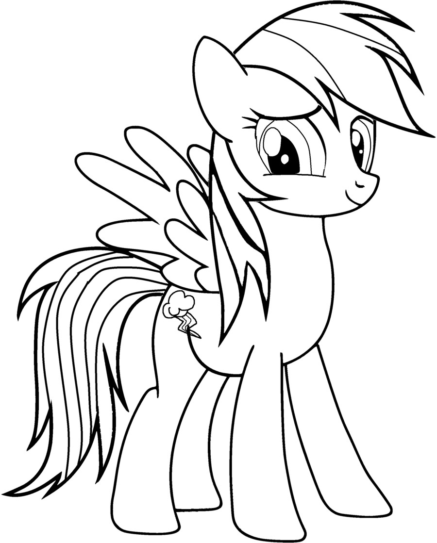 Kids Coloring Page
 Rainbow Dash Coloring Pages Best Coloring Pages For Kids