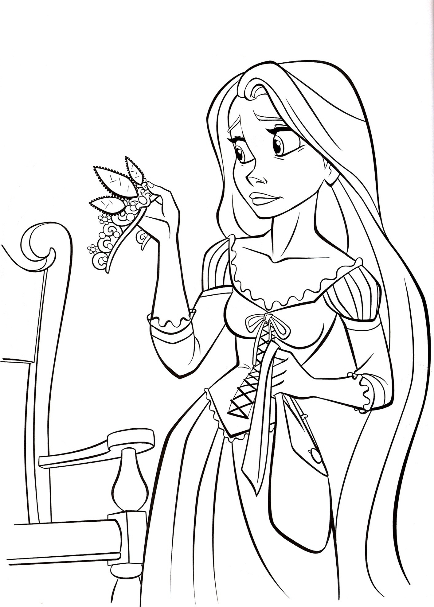 Kids Coloring Pages Disney
 Free Printable Tangled Coloring Pages For Kids
