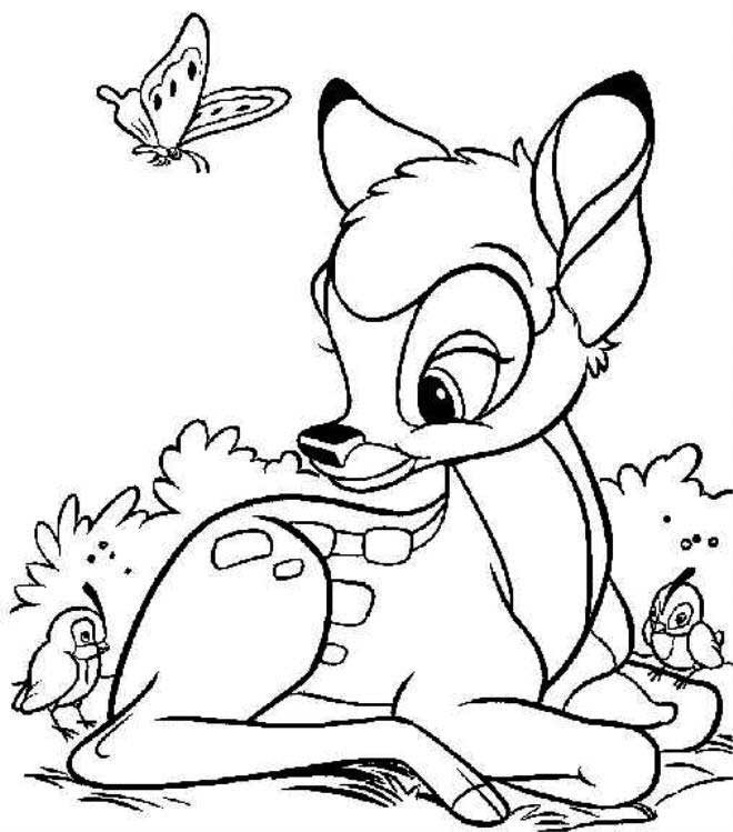 Kids Coloring Pages Disney
 Disney Bambi Coloring Pages For Kids