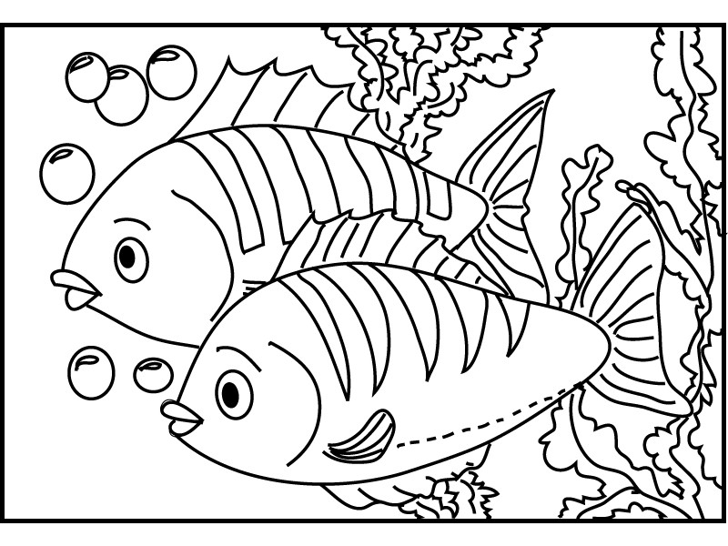 Kids Coloring Pages Fish
 Free Printable Fish Coloring Pages Coloring Home