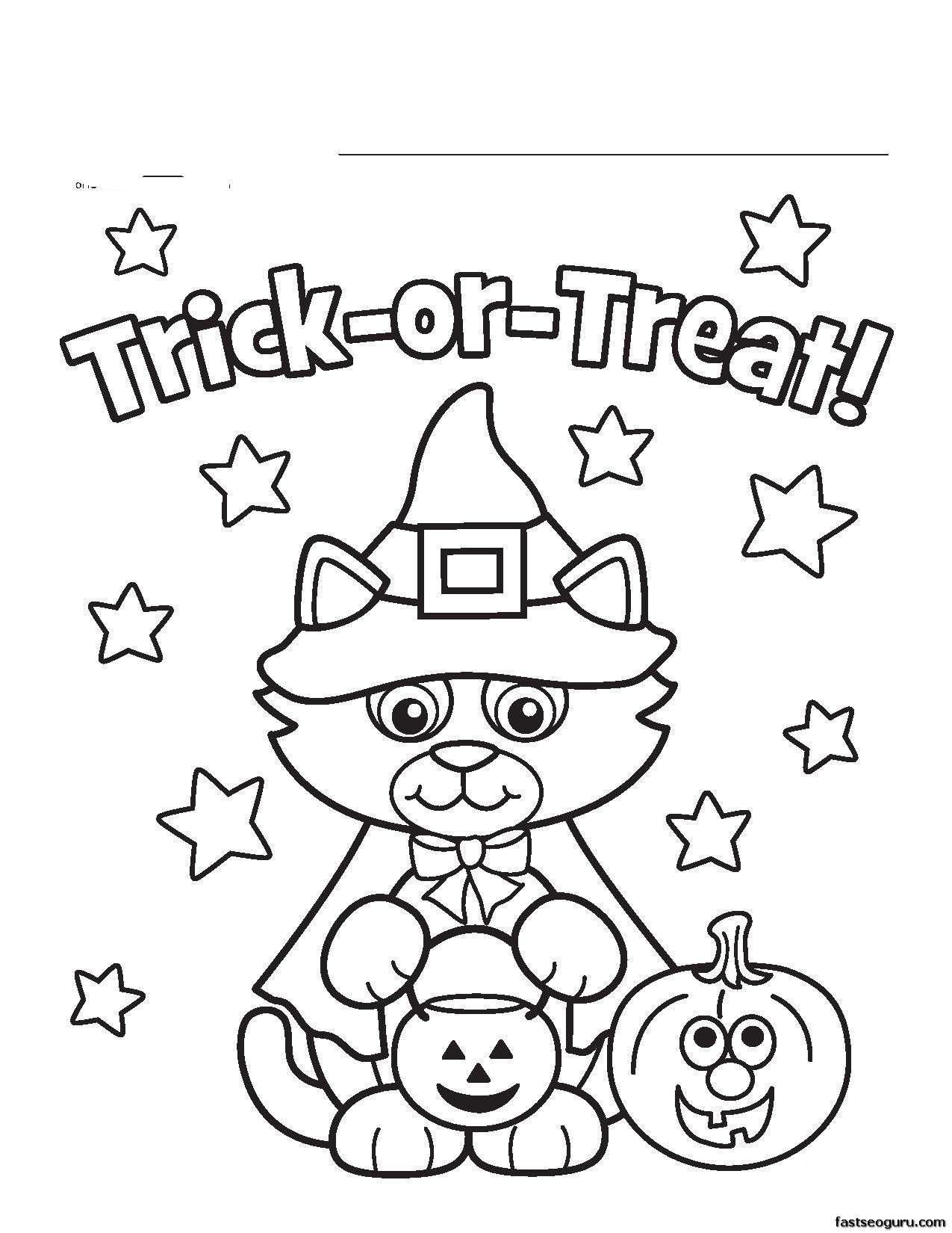 Kids Coloring Pages Halloween
 Halloween Themed Drawing at GetDrawings