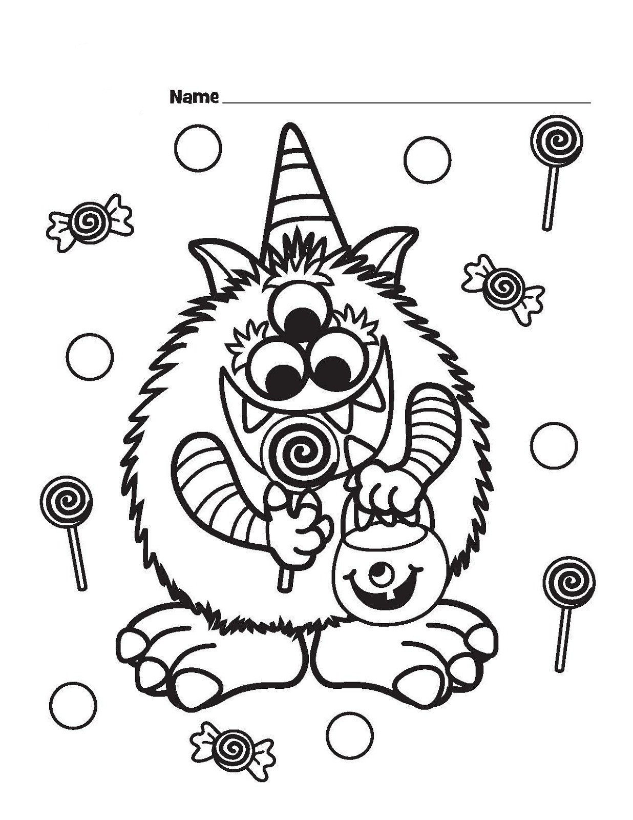 Kids Coloring Pages Halloween
 Candyland Coloring Pages for Kids