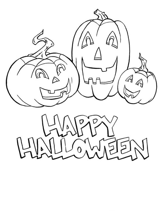 Kids Coloring Pages Halloween
 halloween coloring pages Happy Halloween Coloring Pages