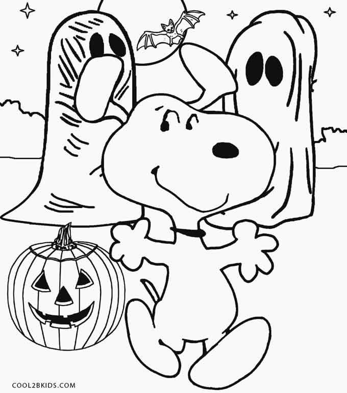 Kids Coloring Pages Halloween
 Printable Snoopy Coloring Pages For Kids