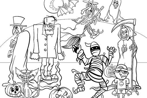 Kids Coloring Pages Halloween
 Winter Puzzle & Coloring Pages Printable Winter Themed