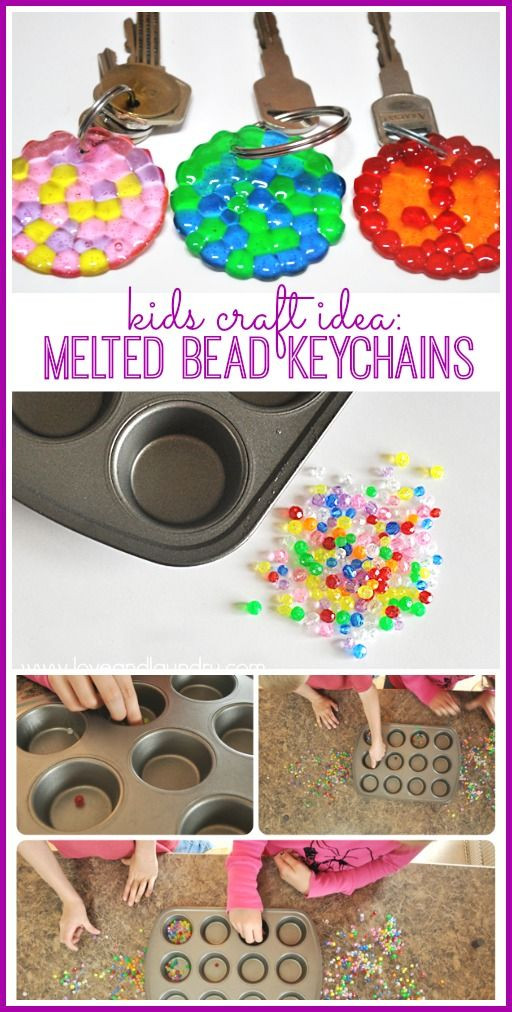 Kids Craft Gifts
 How to Make Melted Bead Keychains