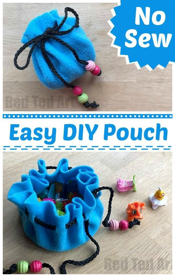Kids Craft Gifts
 No Sew Pouch DIY