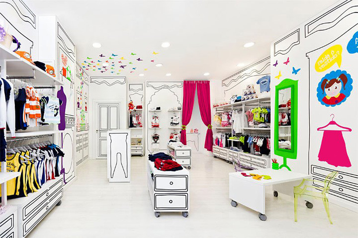Kids Fashion Stores
 Piccino children fashion store by Masquespacio Valencia
