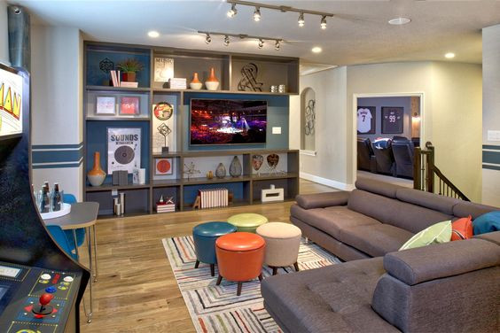 Kids Game Rooms Ideas
 Kick back and relax with some friends in this game room