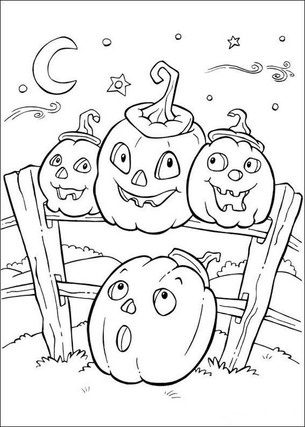 Kids Halloween Coloring Books
 20 Fun Halloween Coloring Pages for Kids Hative