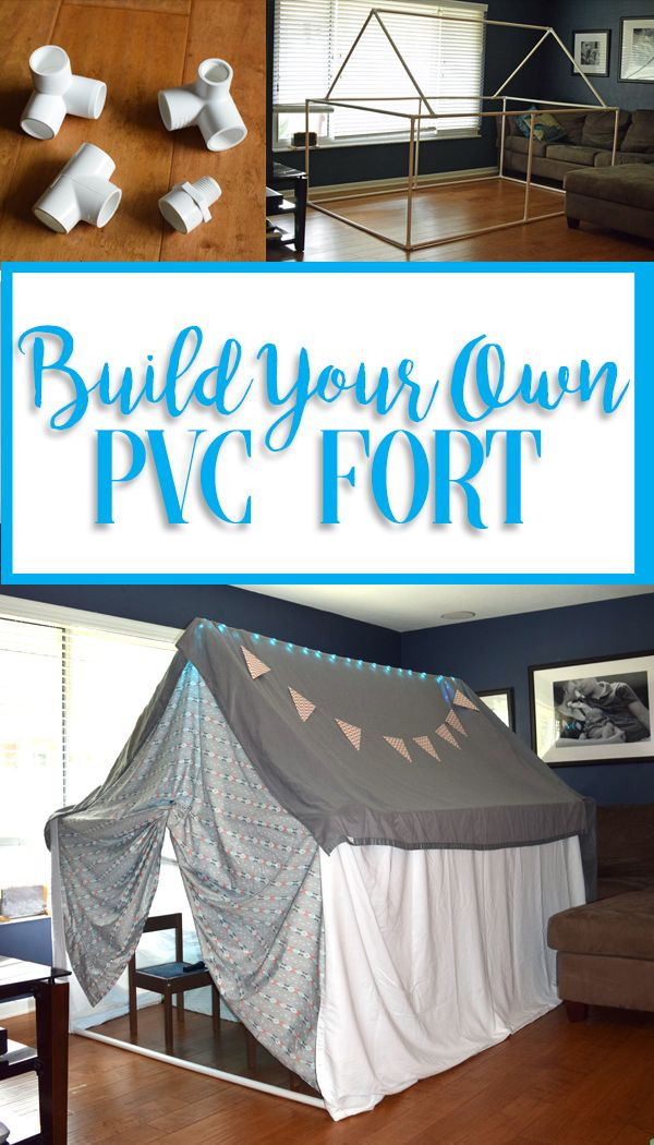 Kids Indoor Fort Kits
 Build Your Own PVC Fort The Girls