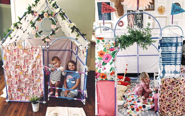 Kids Indoor Fort Kits
 How to Use Indoor Forts Make Kids Happy During Spring Showers