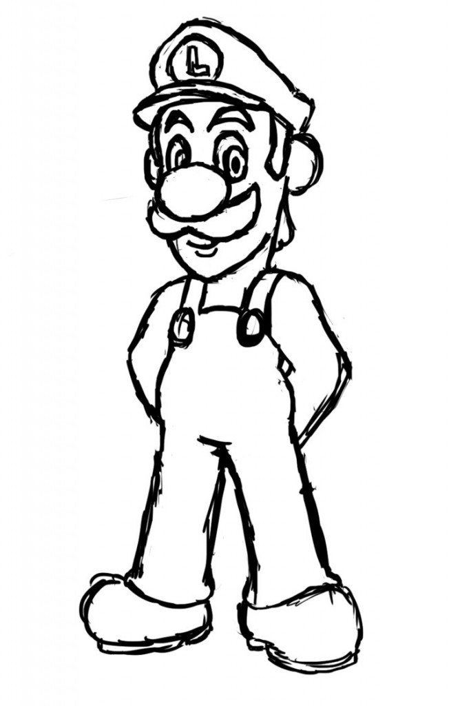 Kids On Line Coloring Pages
 Free Printable Luigi Coloring Pages For Kids