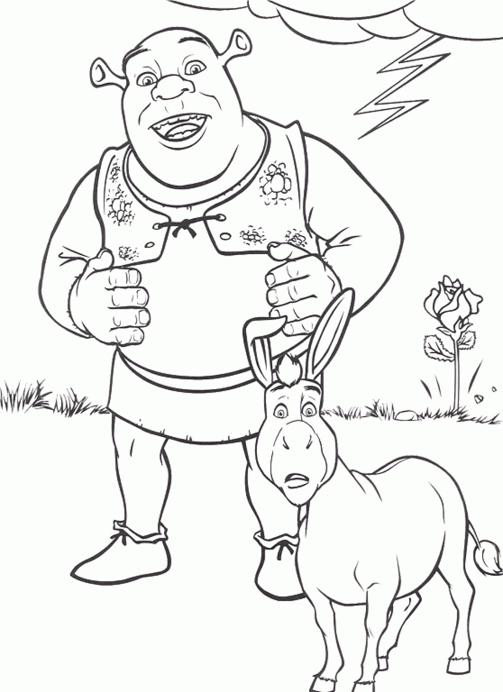 Kids On Line Coloring Pages
 Free Printable Shrek Coloring Pages For Kids
