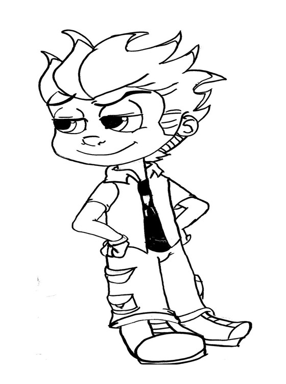 Kids On Line Coloring Pages
 Kids Page Johnny Test Coloring Pages