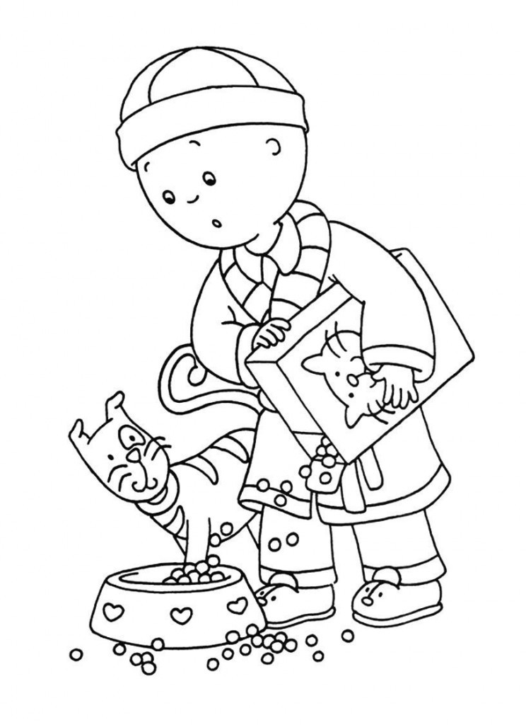 Kids On Line Coloring Pages
 Free Printable Caillou Coloring Pages For Kids
