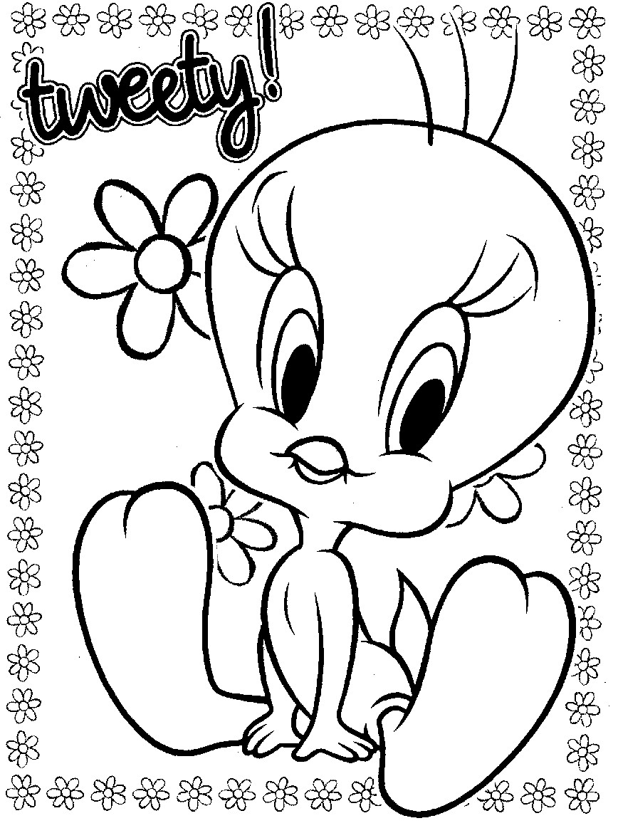 Kids On Line Coloring Pages
 Free Printable Tweety Bird Coloring Pages For Kids