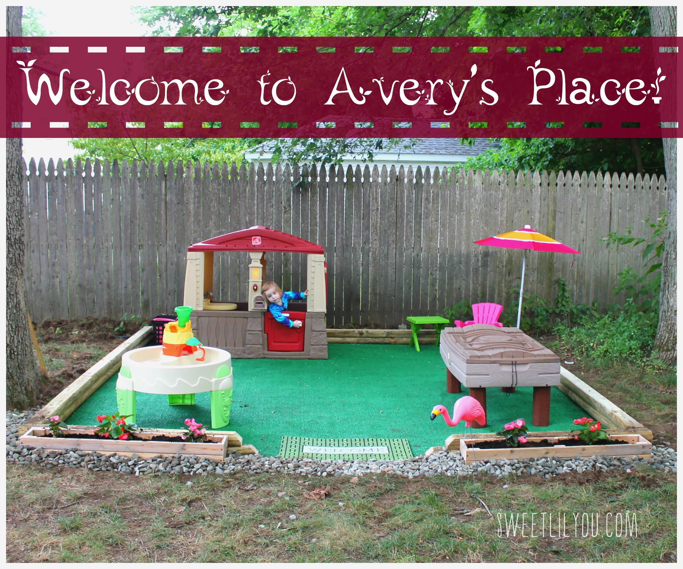 Kids Outdoor Play Area
 DIY Outdoor Play Space Avery s Place sweet lil you