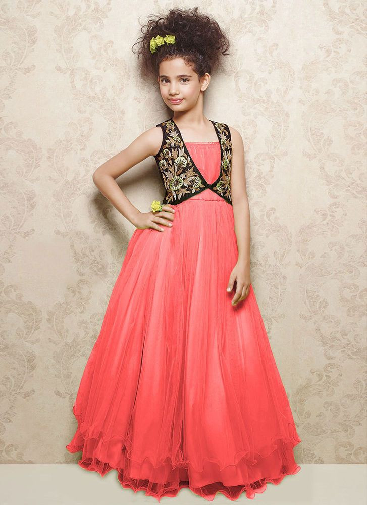 Kids Party Dresses India
 Pakistani Gown New Kidswear Bollywood Indian Wedding