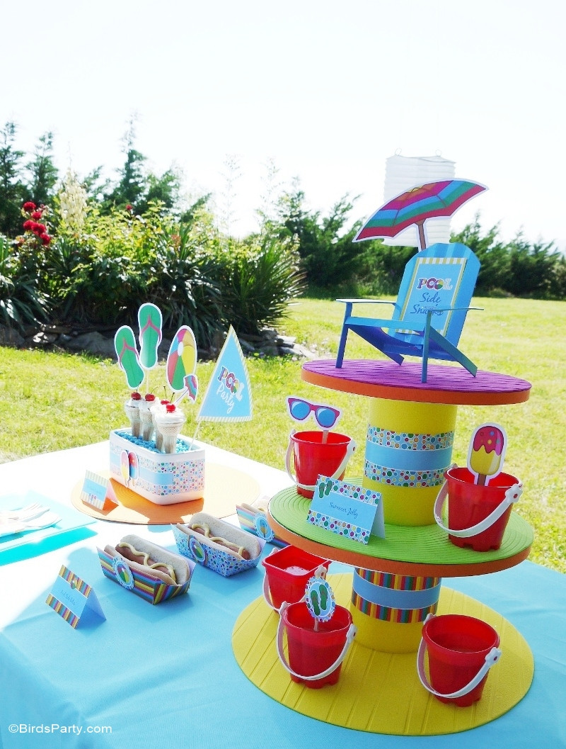 Kids Pool Birthday Party
 Pool Party Ideas & Kids Summer Printables Party Ideas