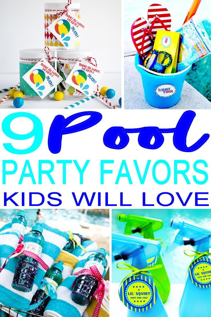 Kids Pool Party Favor Ideas
 9 pletely Awesome Pool Party Favor Ideas