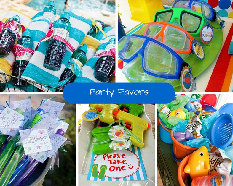 Kids Pool Party Favor Ideas
 Kids Pool Party Ideas