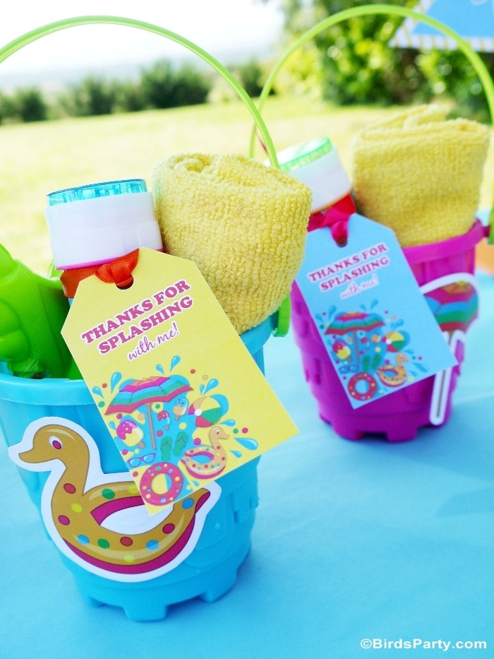 Kids Pool Party Favor Ideas
 Pool Party Ideas & Kids Summer Printables Party Ideas