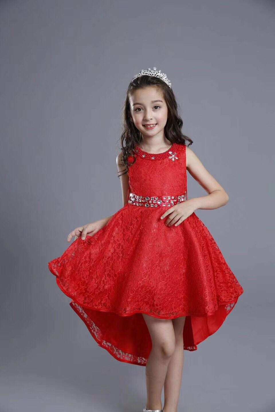 Kids Red Party Dress
 2018 Fashion Kids Party Wear Girl Dress Red Pakistan And