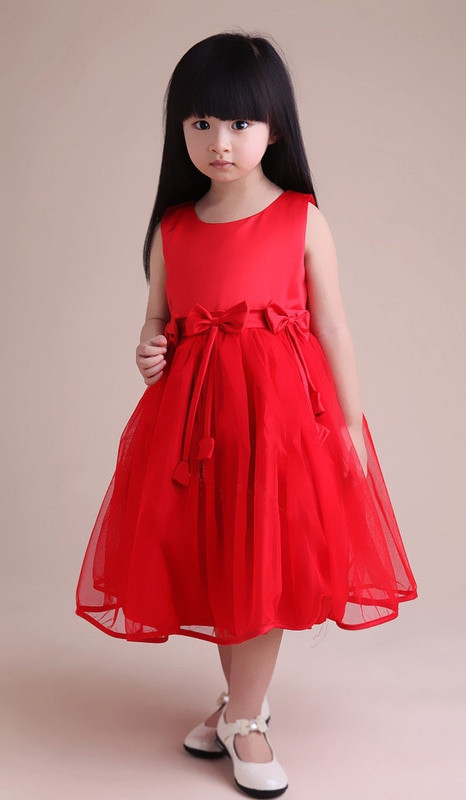Kids Red Party Dress
 Wholesale hot New 2013 summer clothing korean girls