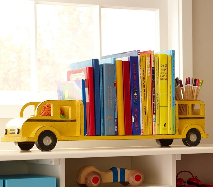 Kids Room Bookends
 Pottery Barn Kids School Bus Bookends