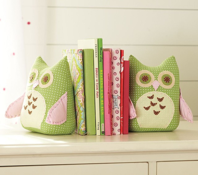 Kids Room Bookends
 Owl Bookends Contemporary Nursery Decor by Pottery