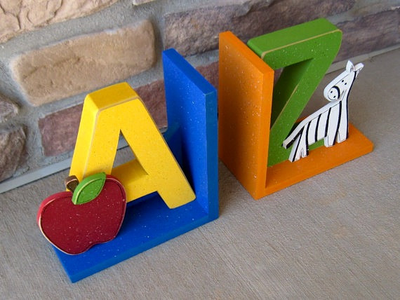 Kids Room Bookends
 Unique Kids Room Bookends Letters