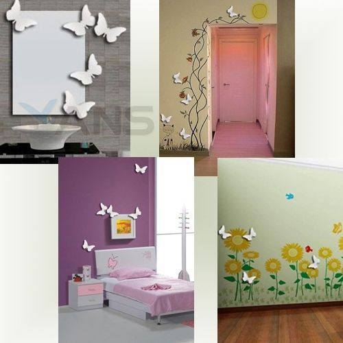 Kids Room Mirror
 5 Pics Home Acrylic Mirror Wall Stickers Butterfly Kids