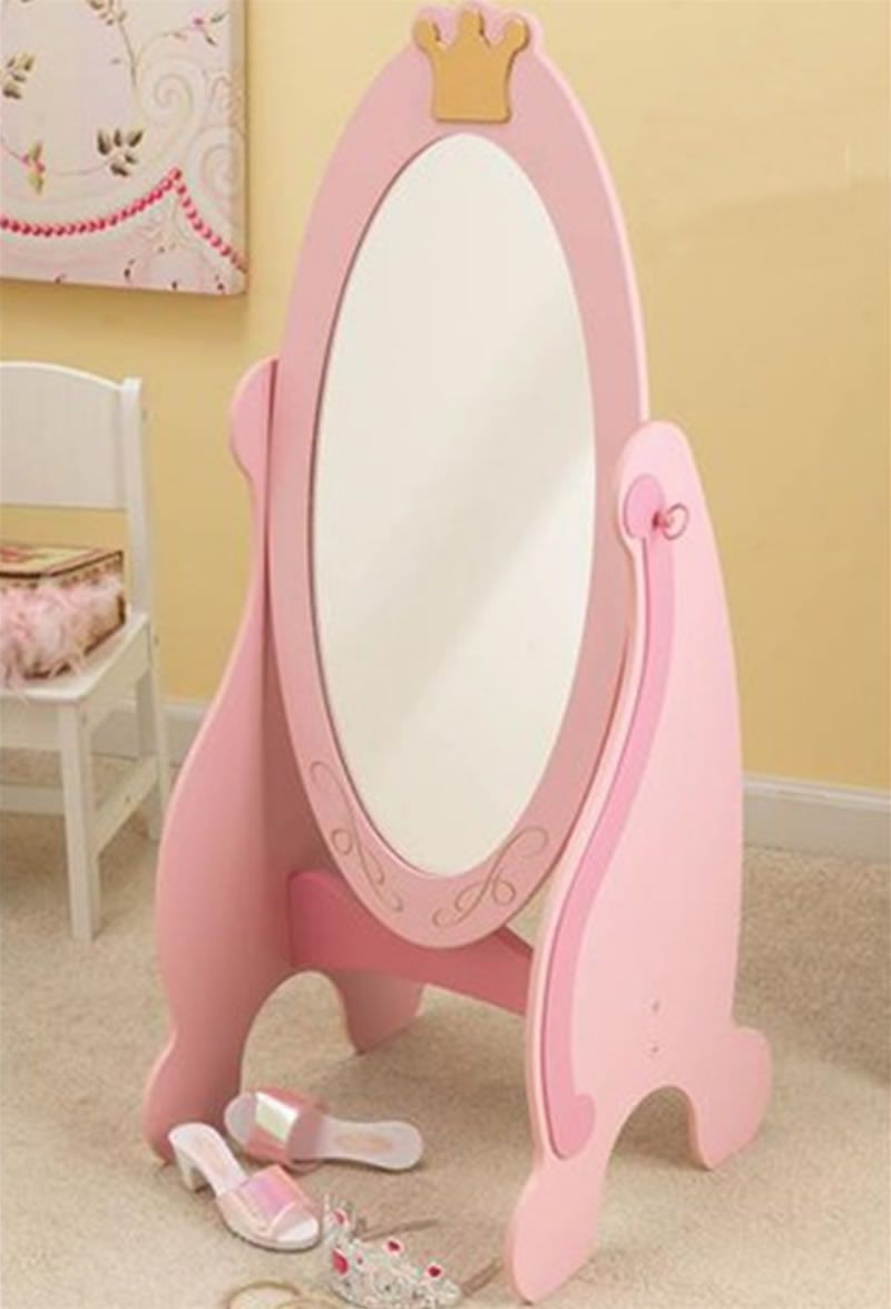 Kids Room Mirror
 Kidkraft Pink Princess Cheval Dress Up Mirror for