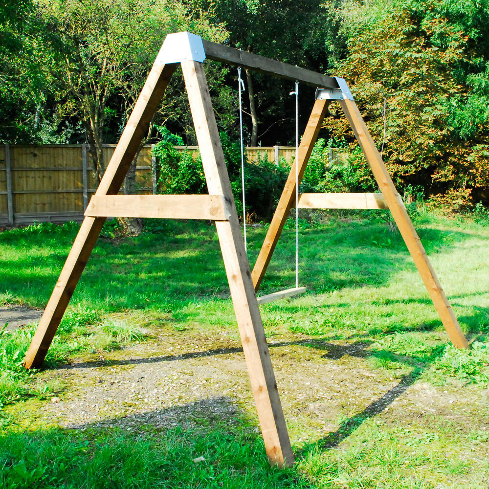Kids Swing Frame
 DIY Garden Swing Set Brackets Wooden Frame Outdoor Kids
