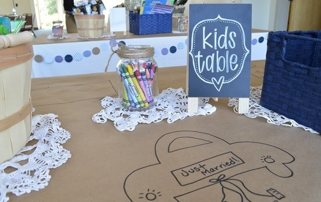 Kids Table At Wedding
 Crafty Kids Table Ideas luxedestinationweddings