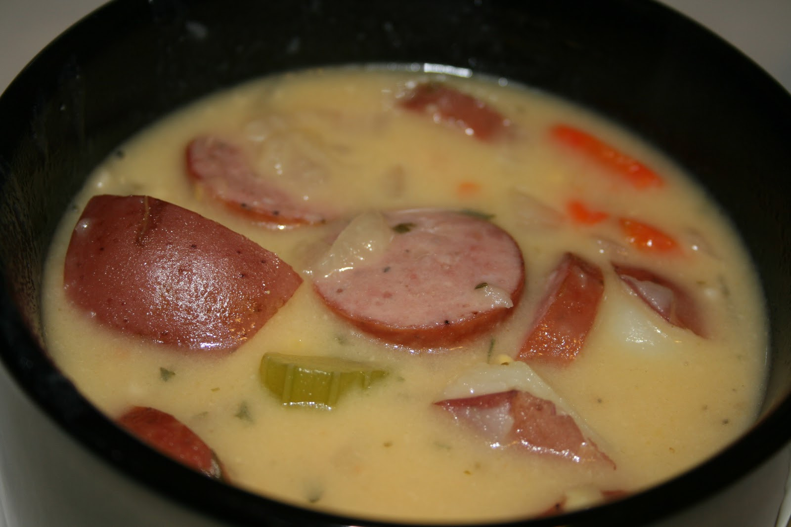 Kielbasa Potato Soup
 It really IS that easy to make Recipe 90 Creamy