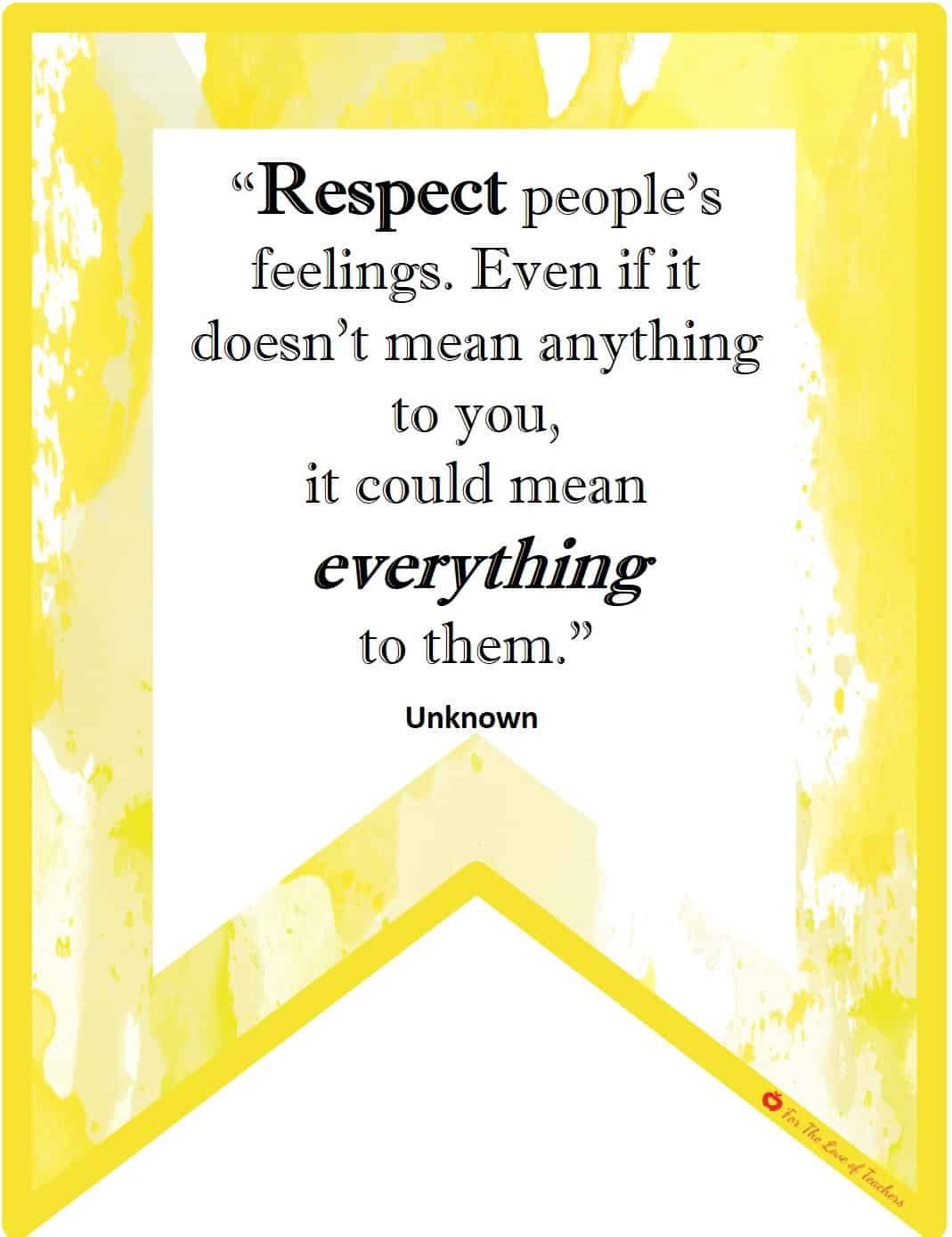 Kindness And Respect Quotes
 Bringing Kindness & Respect Back To The Classroom For