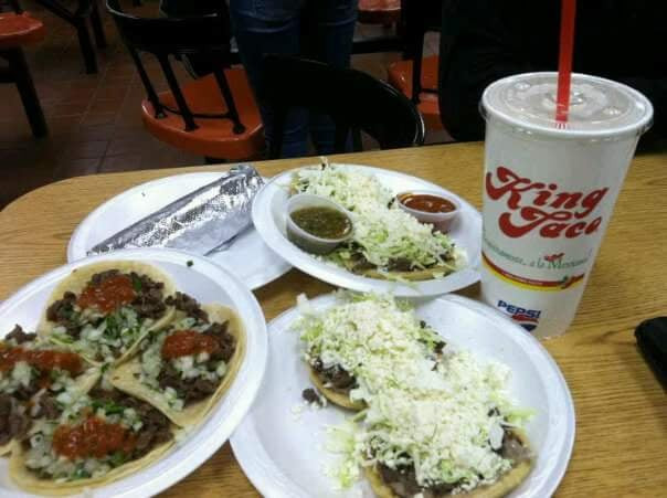 King Taco Green Salsa Recipe
 4 tacos 4 sopes 1 al pastor burrito large horchata and