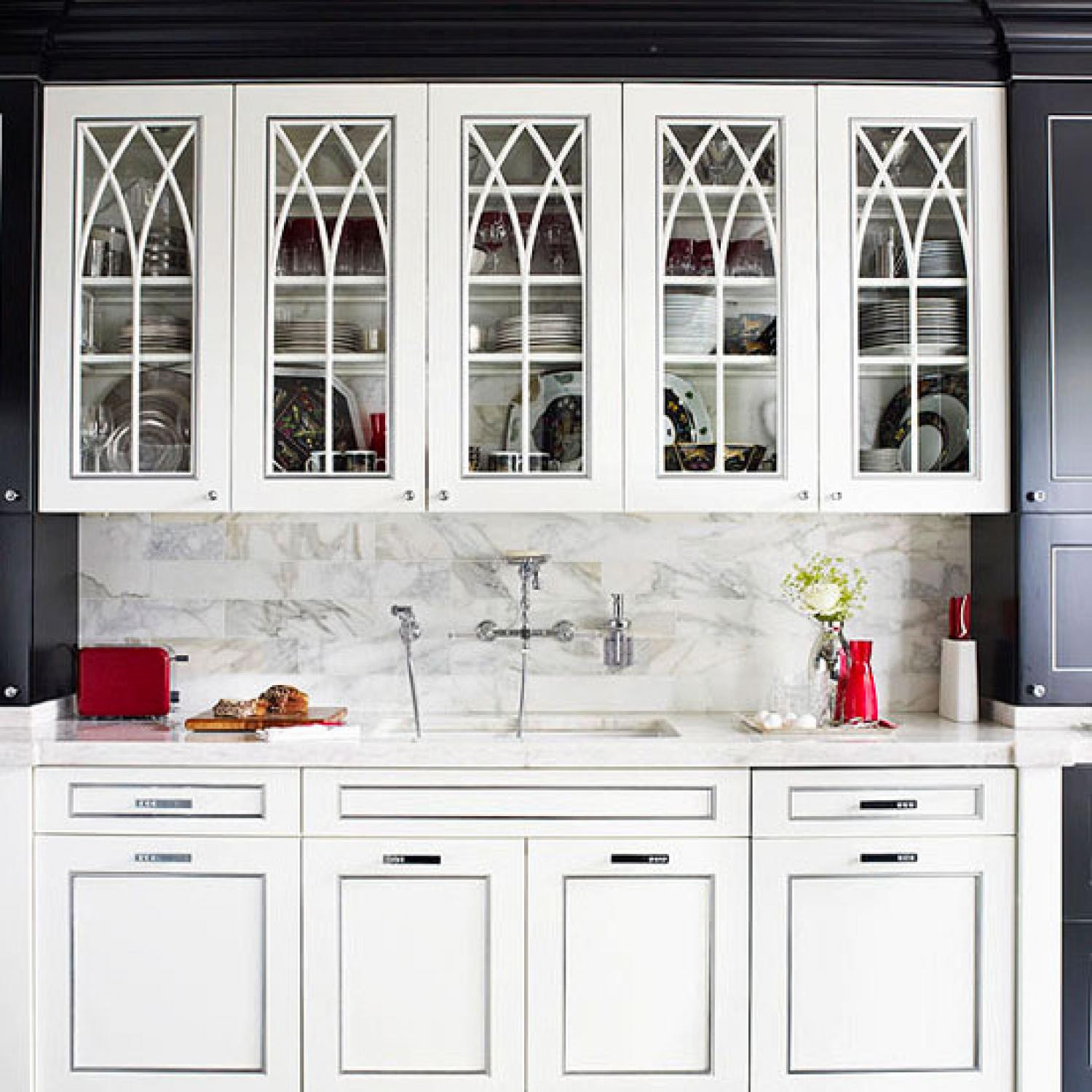 Kitchen Cabinet Doors
 Distinctive Kitchen Cabinets with Glass Front Doors