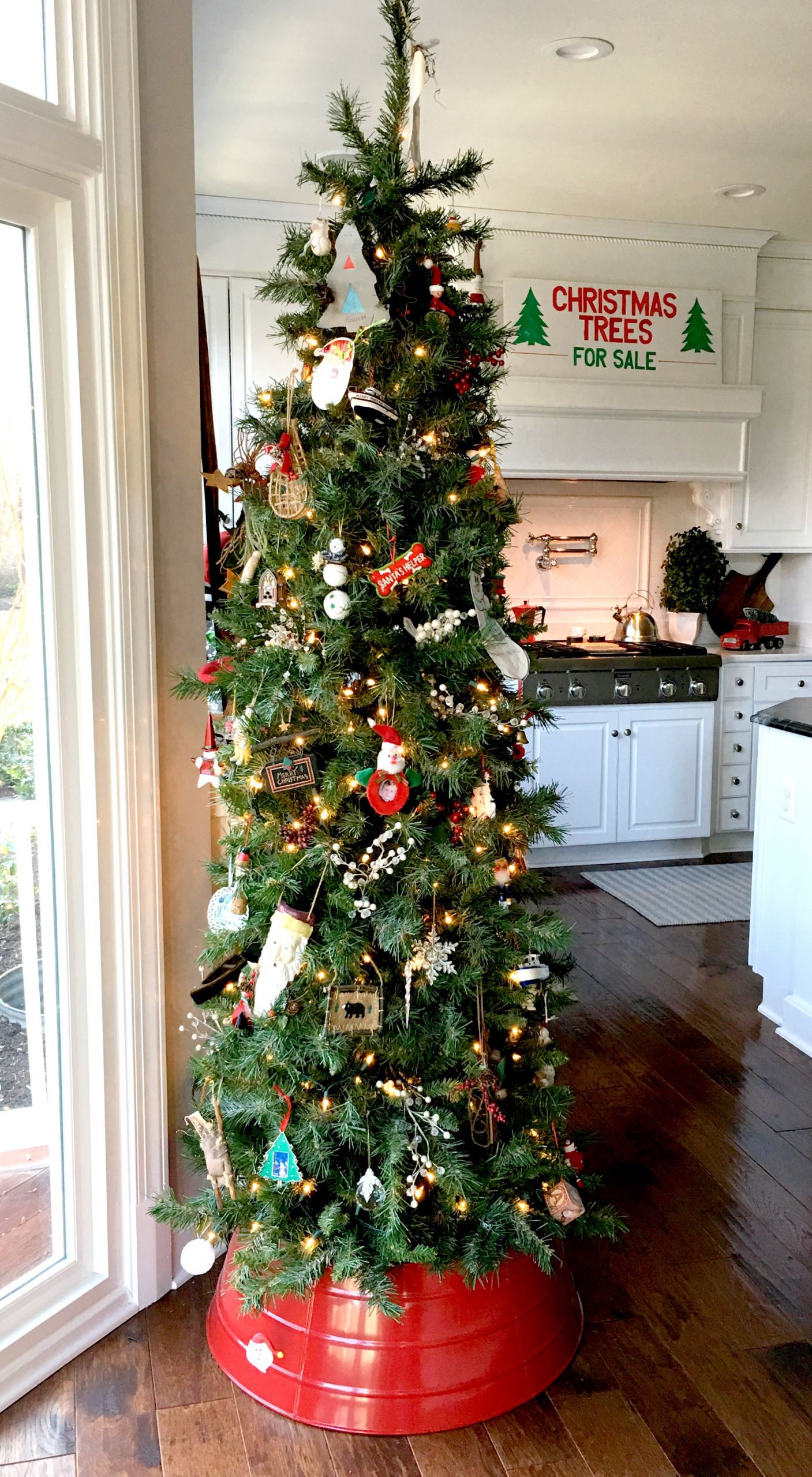 Kitchen Christmas Tree
 Decorating for Christmas in the Kitchen Stylish Revamp