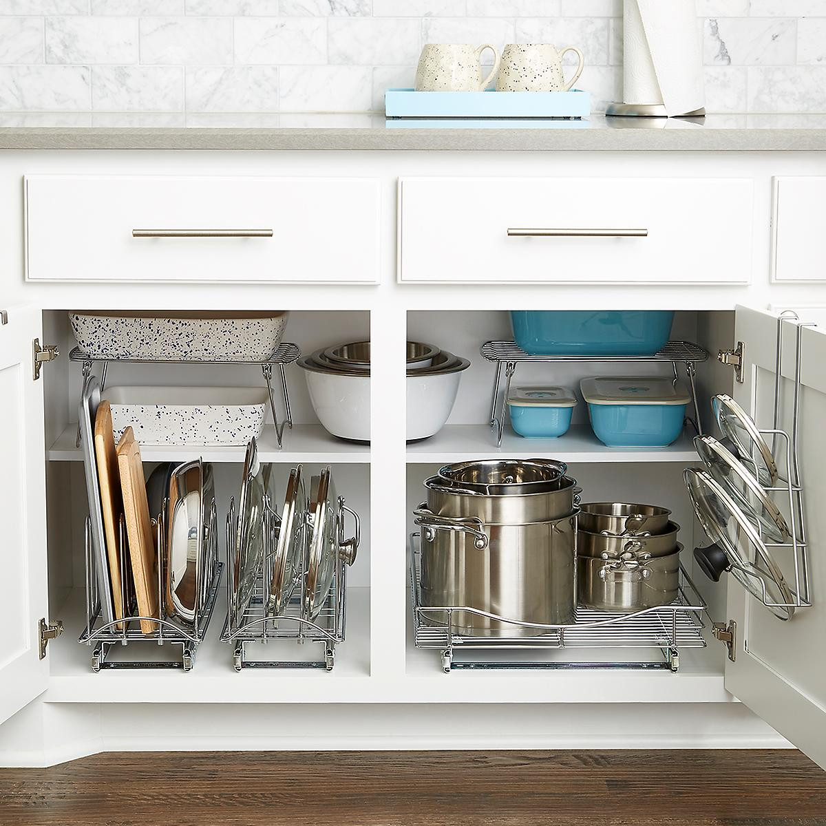 Kitchen Cupboard Organizers
 Pull Out Shelf Lynk Chrome Pull Out Cabinet Drawers