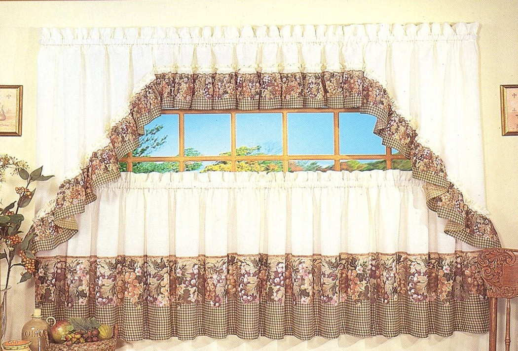 Kitchen Curtain Sets Cheap
 Tuscan Hills Kitchen Curtains CLEARANCE