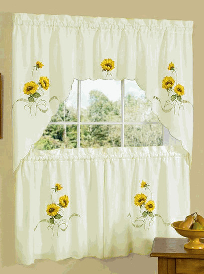 Kitchen Curtain Sets Cheap
 Sunshine Swag & Tier Set discount kitchen curtains