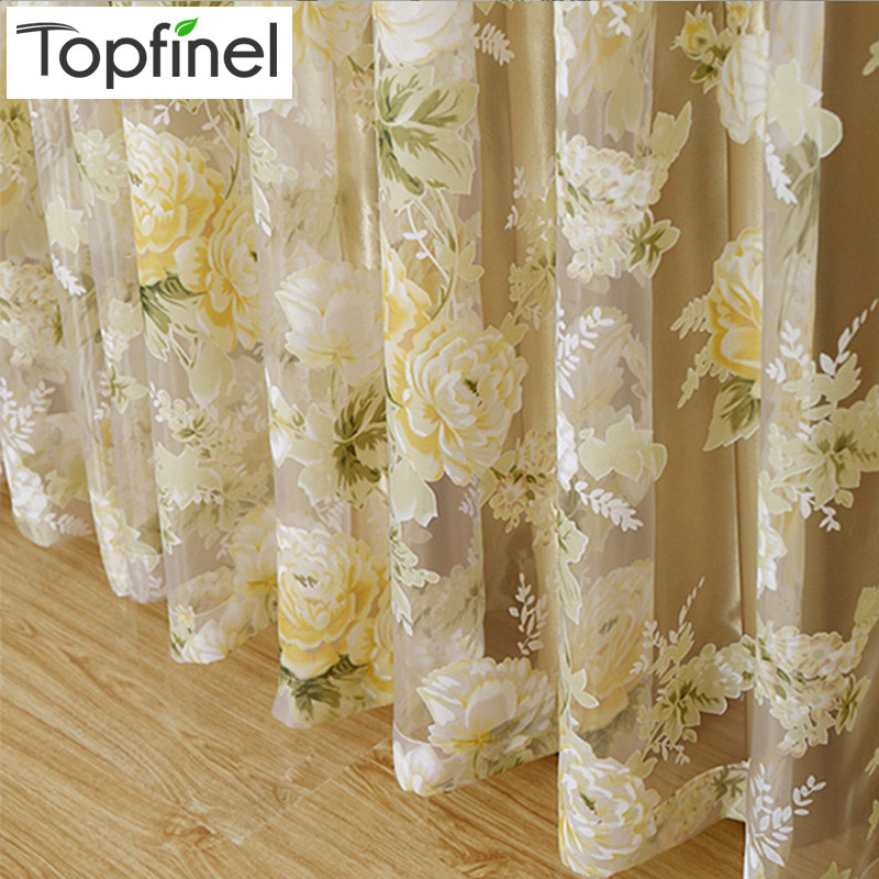 Kitchen Curtains Fabric
 Aliexpress Buy 2015 Hot rose modern tulle for