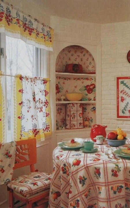 Kitchen Curtains Fabric
 872 best images about Retro Decorating on Pinterest