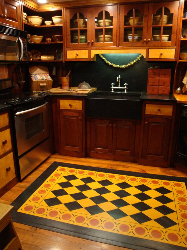Kitchen Floor Cloth
 17 Best images about floorcloths ROCK on Pinterest