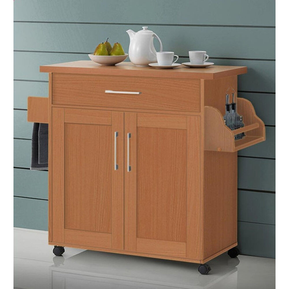 Kitchen Island Cart With Storage
 Kitchen Island Cart Wheels With Wood Top Rolling